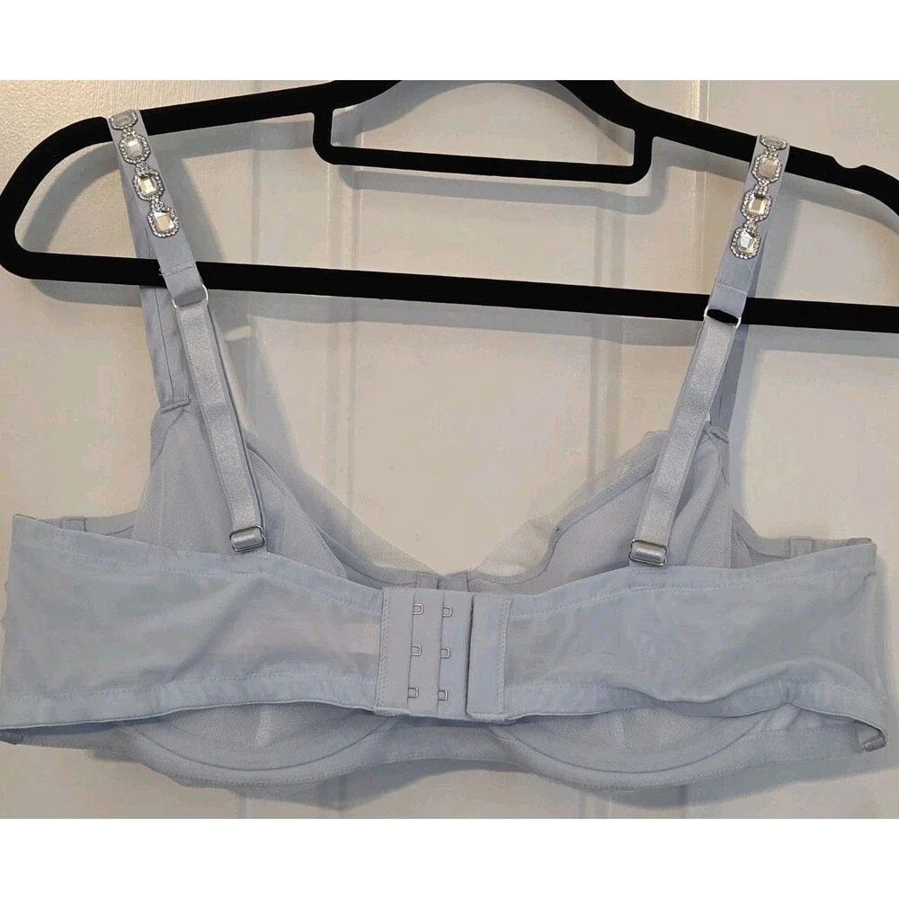 Victoria's Secret Dream Angels Twinkle bra glitter tulle & Crystal Straps - XL